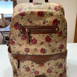 BRAND NEW Patricia Nash Karina Backpack in Western Lace Rose
